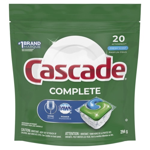 Cascade Action Packs, Complete Fresh, 20ct